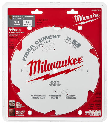 MILWAUKEE 48-40-7010 10IN PCD/FIBER CEMENT CIRC SAW BLADE