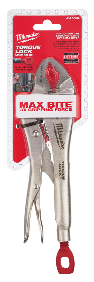 MILWAUKEE 48-22-3610 10 MAXBITEIN CRVED LOCKING PLIERS