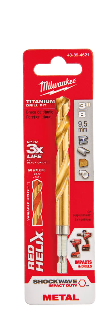 MILWAUKEE 48-89-4621 3/8IN TITANIUM SHOCKWAVE