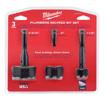 MILWAUKEE 49-22-0030 3 PC SELFEED BIT KIT