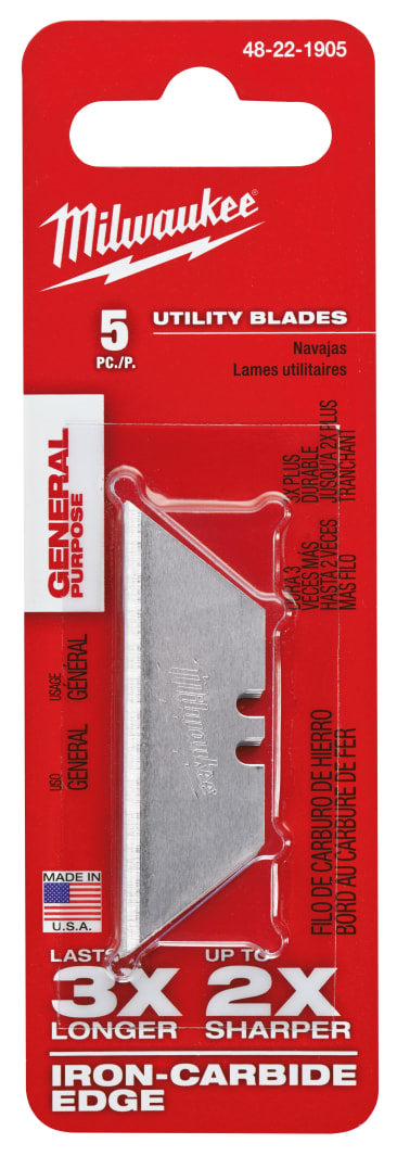 MILWAUKEE 48-22-1905 5PC GEN PURPOSE UTILITY BLADES