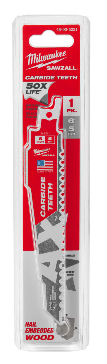 MILWAUKEE 48-00-5221 BLADE 5T 6L CARBIDE AX 1PK