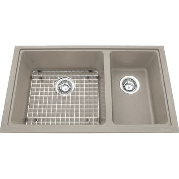 Kindred KIL KGDCR1U-8CH GRANITE UNDERMOUNT COMBI BOWL CHAMPAGNE