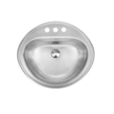 Kindred KIL KSOV1619-7-3 STAINLESS STEEL DROP-IN VANITY BASIN