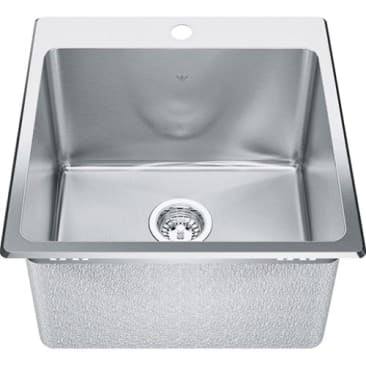 FRANKE QSLF2020-12-1 STEEL QUEEN 20G SNGL BOWL LAUNDRY SINK