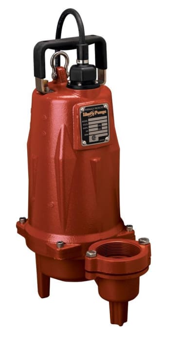 LIBERTY LEH152M3-2 SUBMERSIBLE SEWAGE PUMP 1-1/2HP 25FT CORD 208-230V