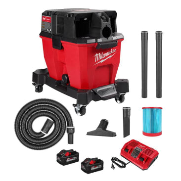 MILWAUKEE 0920-22HD M18 FUEL 9GAL DUAL-BAT WET/DRY VCUUM KIT