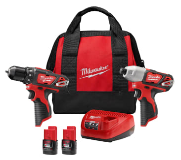 MILWAUKEE 2494-22 M12 DRILL DRIVER/IMPACT COMBO KIT