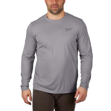 MILWAUKEE 415G-S WORKSKIN LIGHT LS SHIRT-GRAY S