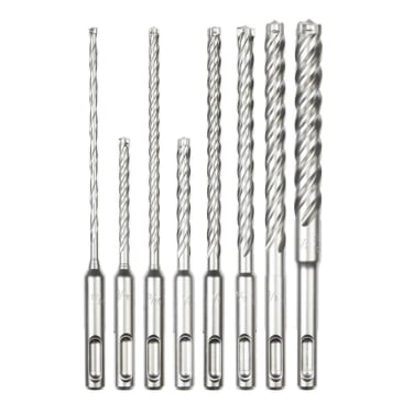 MILWAUKEE 48-20-7663 8PC SDS PLUS MX4 4-CUTTER DRILL BIT KIT