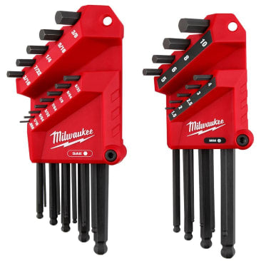 MILWAUKEE 48-22-2187 22PC SAE/METRIC BALL END L-KEY SET