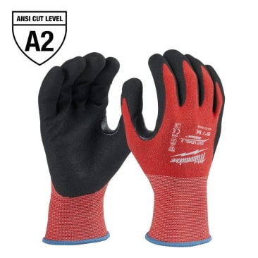 MILWAUKEE 48-22-8926 MED CUT 2 NITRILE GLOVES (PAIR)