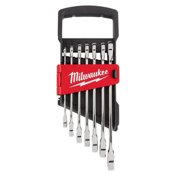 MILWAUKEE 48-22-9506 7PC RATCHETING COMBO WRENCH SET METRIC