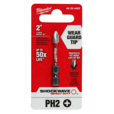 MILWAUKEE 48-32-4462 SHOCKWAVE NO.2 PHILLIPS 2IN POWER BIT