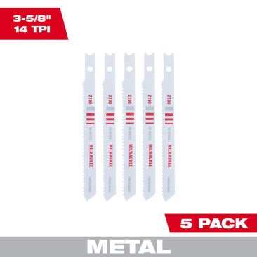 MILWAUKEE 48-42-2190 JIG SAW BL METAL 14T 3-5/8L (5/PK)