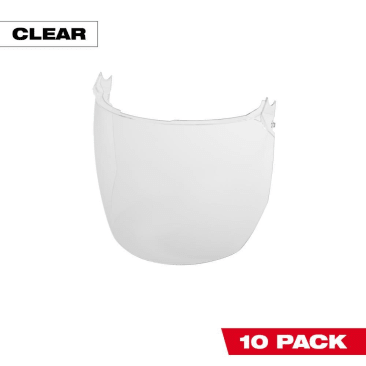 MILWAUKEE 48-73-1441 FACE SHIELD REP LENSES CLEAR 10PK