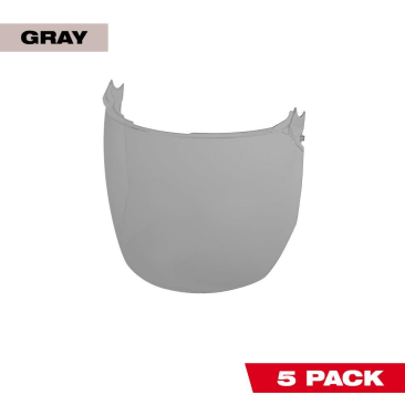 MILWAUKEE 48-73-1442 FACE SHIELD REP LENSES GREY 5PK