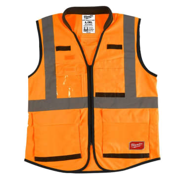 MILWAUKEE 48-73-5091 HIGH VIS ORNG PRFRMNC SAFETY VEST-S/M