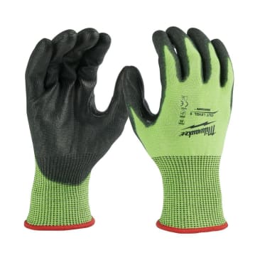 MILWAUKEE 48-73-8951 MED CUT 5 HIGH VIS GLOVES (PAIR)