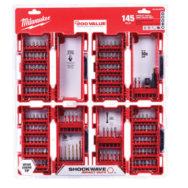 MILWAUKEE 48-32-4079 145PC IMPACT SET SHOCKWAVE