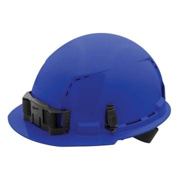 MILWAUKEE 48-73-1204 BLU FRT/BRIM VNT H/HAT W/4PT SSPN CL/C