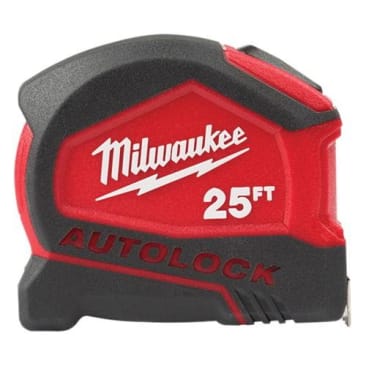 MILWAUKEE 48-22-6825 25FT COMPACT AUTOLOCK MEASURING TAPE