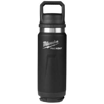 MILWAUKEE 48-22-8396B PACKOUT 24OZ INSULATED BOTTLE BLACK