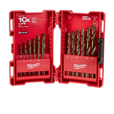 MILWAUKEE 48-89-2530 RED HELIX COBALT MET DRILL BITS (19 PACK)