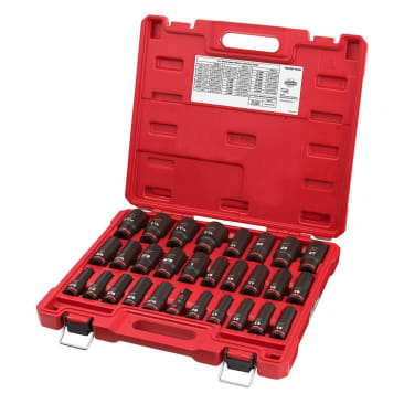 MILWAUKEE 49-66-7016 29PCSHOCKWAVE 1/2DRV SAE/MTRC SCKT SET