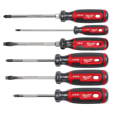 MILWAUKEE MT200-6 CUSHION GRIP SCREWDRIVER SET (6 PACK)