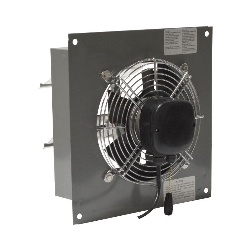 CANARM SD08 8" 2-Speed Commercial Exhaust Fan, Cord & Plug