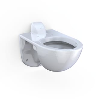 TOTO CT728CUV#01 COMMERCIAL WALL MOUNT HIGH EFFICIENCY ELONGATED ADA WATER CLOSET 1.0GPF WITH BACK SPUD COTTON WHITE