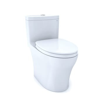 TOTO MS646124CEMFG#01 AQUIA IV 1PC UNIVERSAL HEIGHT WATER CLOSET WITH WASHLET COTTON