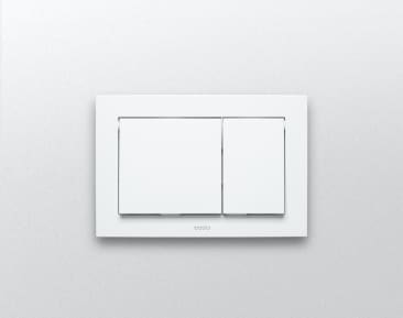 TOTO YT800#WH RECTANGLE PUSH PLATE IN-WALL TANK WHITE