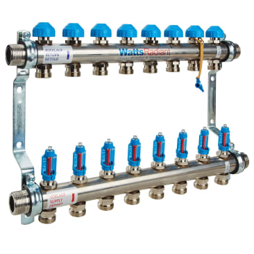 WATTS 81001985 D3803008SS 1 FLOWMETER MANIFOLD STAINLESS STEEL (M-8)