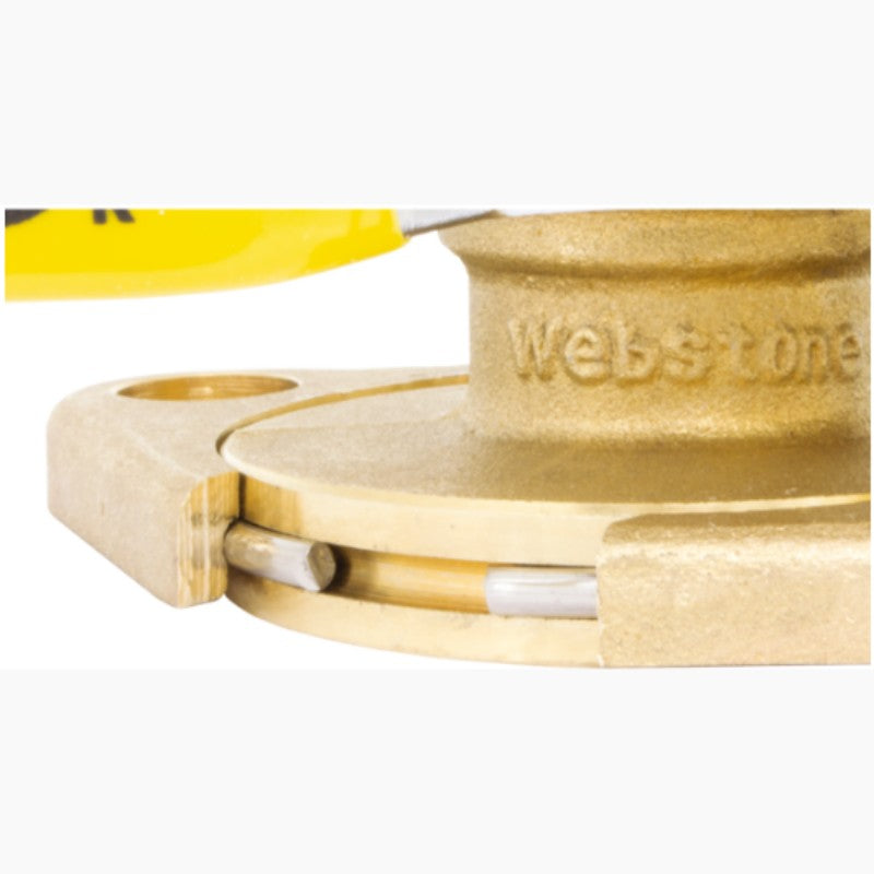 Webstone 2" Press x Pump Flange, Full Port Brass Ball Valve H-81407HV