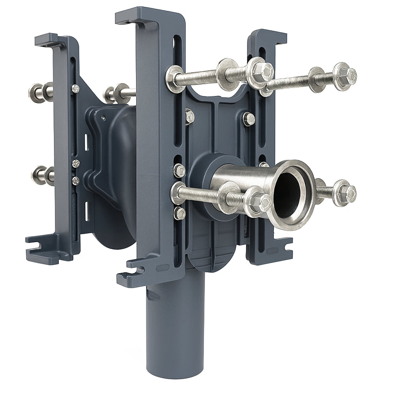 Zurn Z1202-ND4 EZCarry® Portador vertical para inodoro de alto rendimiento, espalda con espalda, chorro de sifón, 4" sin cubo 