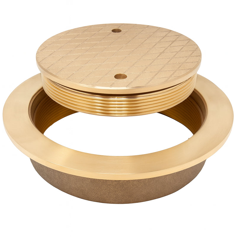 Zurn Z1456 Deck Cleanout with Scoriated Deck Plug and O-Ring Zurn Z1456 Deck Cleanout with Scoriated Deck Plug and O-Ring