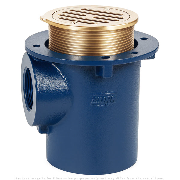 Zurn Z355 Prison Cell Floor Drain | Vandal-Proof Nickel Bronze | ZN355