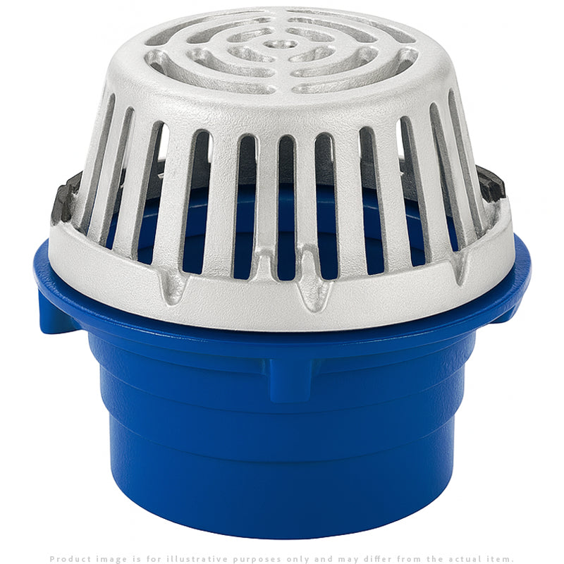 Zurn Z125 8" Diameter Roof Drain with Low Silhouette Dome