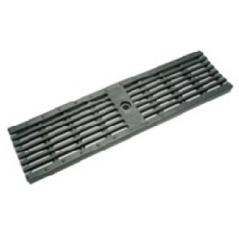 Zurn P6-HPP-DK-GRAY 6" Wide Slotted HDPE Replacement Grate - Zurn Z886 - Dark Gray