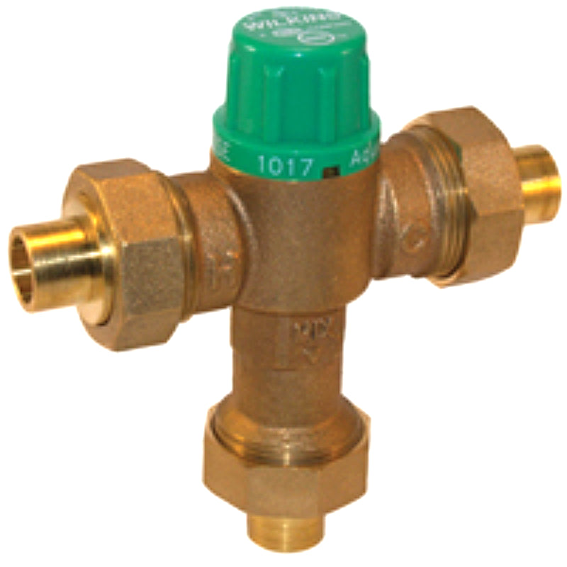 Zurn Wilkins ZW1017XL Aqua-Gard® Thermostatic / Tempering Mixing Valve. Available in 3/8", 1/2", 3/4" and 1" Connection