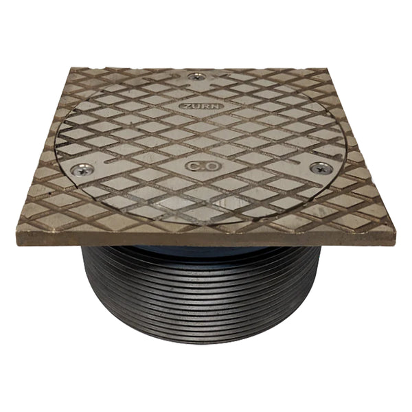 Zurn PN1400-T-3 ZN1400 Series Nickel Bronze Scoriated Square Top Assem Zurn PN1400-T-3 ZN1400 Series Nickel Bronze Scoriated Square Top Assem