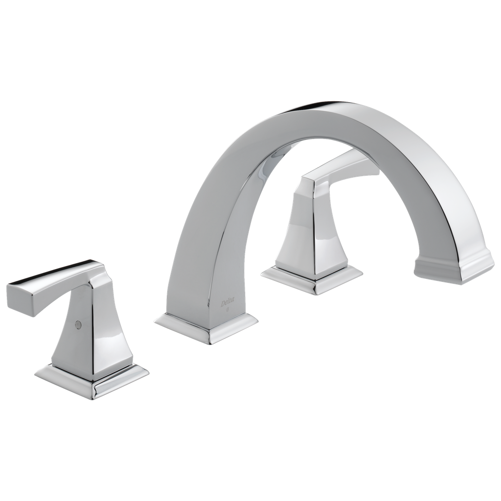 Delta T2751 Dryden Chrome 3-Hole Roman Tub Faucet Trim