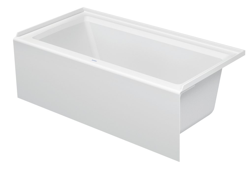 Duravit 700355000000090 TUB ARCHITEC 60X30, RH DRAIN, INTEGR. PANEL (HEIGHT 19 1/4")