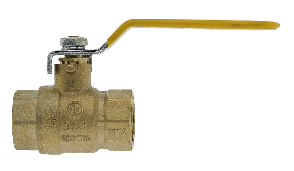 Boshart 0827-07 3/4" FPT FULL PORT BALL VALVE - 600WOG - CGA APPROVED, NOT FOR POTABLE WATER