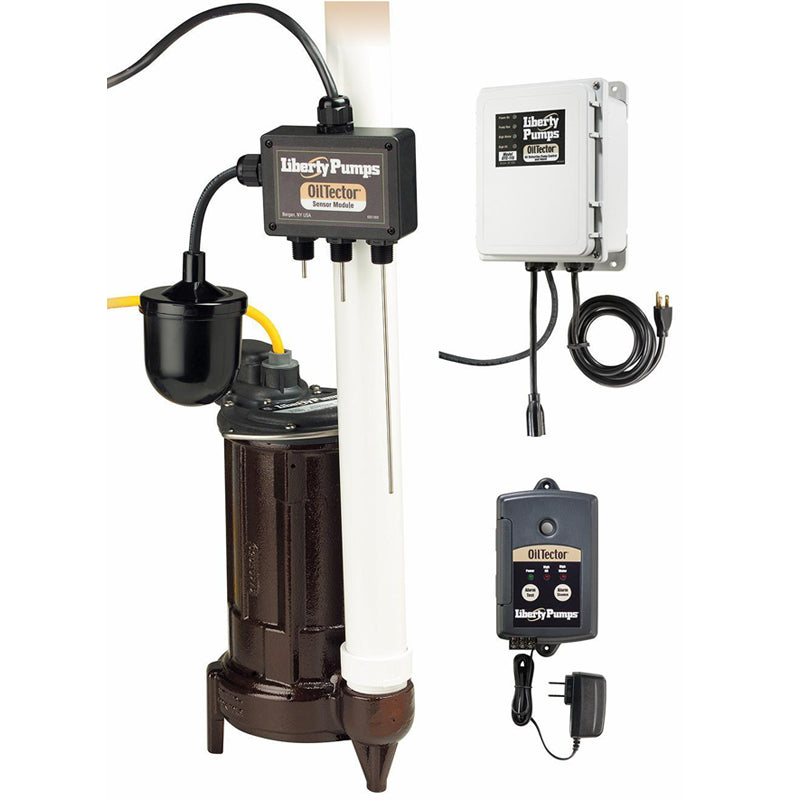 Liberty ELV250 Sump Pump - 1/3 HP, 115V, Cast Iron, with OilTector Control/Alarm