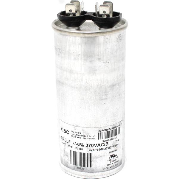 Luxaire 02425860700 Round Single Run Capacitor, 35MFD, 370V