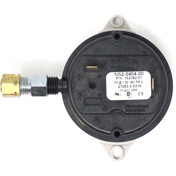 Thermal Solutions 102382-01 Combustion Air Flow Switch, Set at 1.0" W.C., On-Off / 2 stage unit