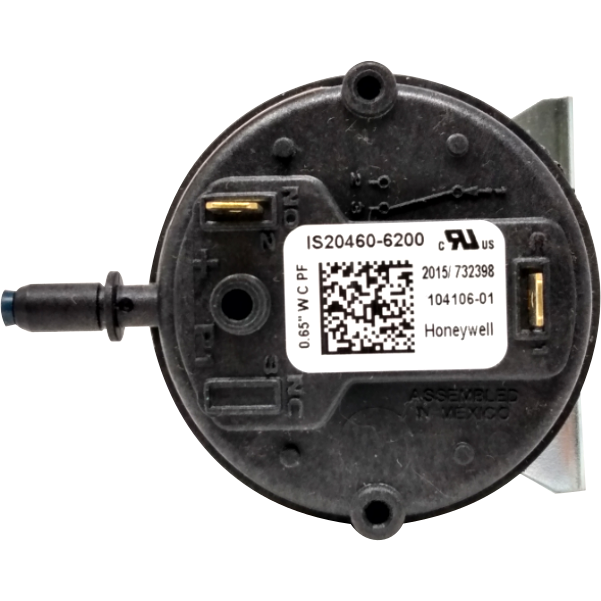 Armstrong Air 10U93 Pressure Switch (-0.65" WC) - Alternate / Replacement Part Numbers: 104018-01, 605187-01, 104106-01, IS20460-6200